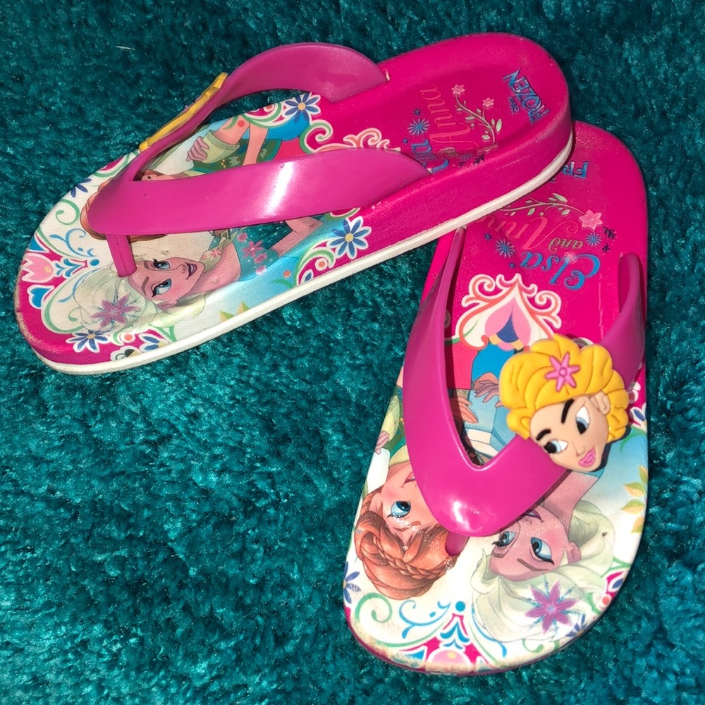 Frozen elsa&anna flip-flops girls